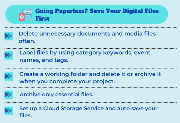 checklist for going paperless
