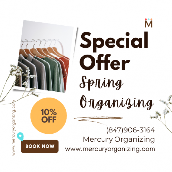 Grpahic: Special Offer 10% Off Spring Organizing by Mercury Organizing